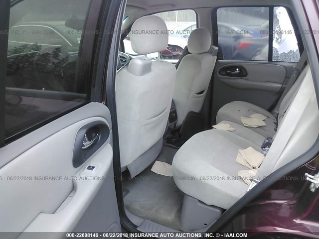 1GNDT13S772285331 - 2007 CHEVROLET TRAILBLAZER LS/LT MAROON photo 8