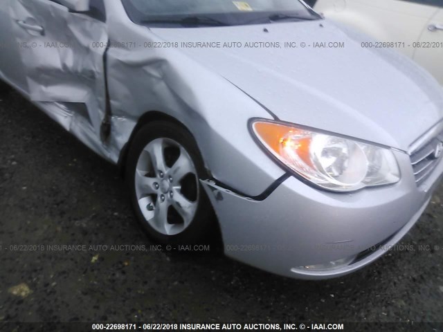 KMHDU46D48U389040 - 2008 HYUNDAI ELANTRA GLS/SE/LIMITED SILVER photo 6