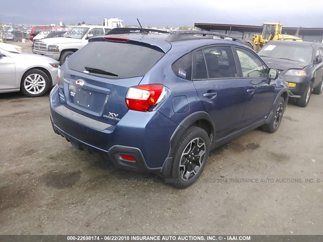 JF2GPACC5DH838264 - 2013 SUBARU XV CROSSTREK 2.0 PREMIUM BLUE photo 4