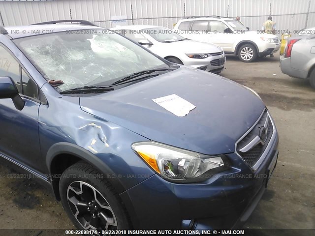 JF2GPACC5DH838264 - 2013 SUBARU XV CROSSTREK 2.0 PREMIUM BLUE photo 6