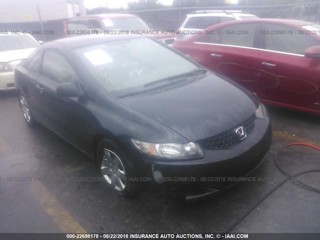 2HGFG12689H531776 - 2009 HONDA CIVIC LX BLACK photo 1