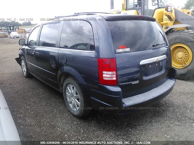 2A8HR54P38R647063 - 2008 CHRYSLER TOWN & COUNTRY TOURING BLUE photo 3