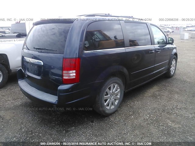 2A8HR54P38R647063 - 2008 CHRYSLER TOWN & COUNTRY TOURING BLUE photo 4