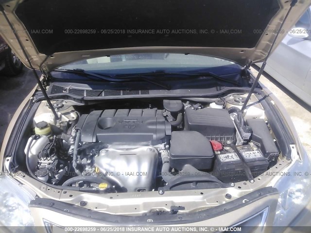 4T1BF3EK2BU141324 - 2011 TOYOTA CAMRY SE/LE/XLE GOLD photo 10