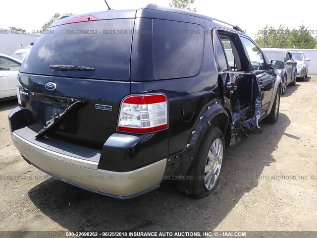 1FMDK07W58GA26906 - 2008 FORD TAURUS X EDDIE BAUER BLUE photo 4