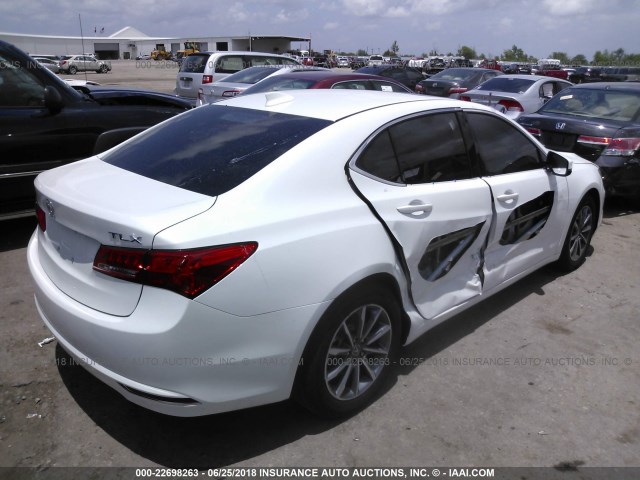 19UUB1F35JA011656 - 2018 ACURA TLX WHITE photo 4