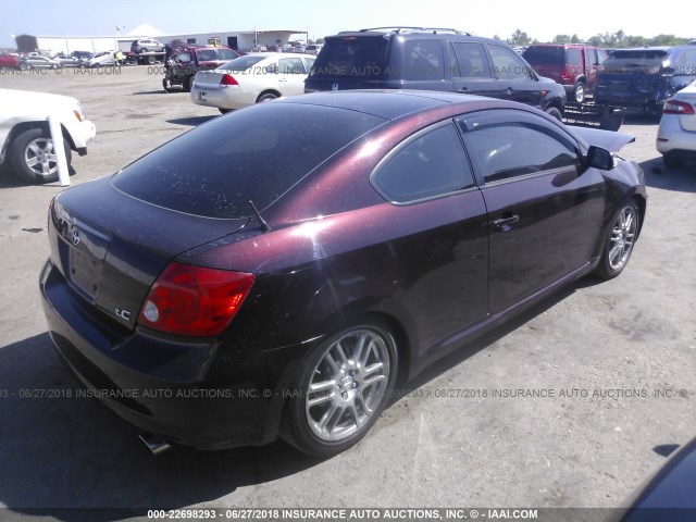 JTKDE3B77A0311126 - 2010 TOYOTA SCION TC 紫色 照片 4