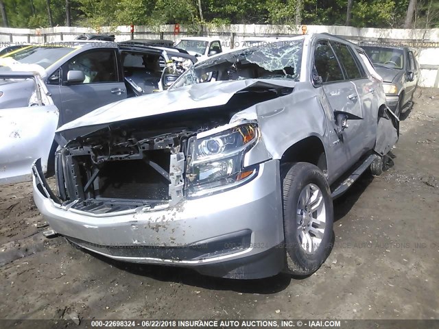 1GNSCBKC6GR260645 - 2016 CHEVROLET TAHOE C1500 LT SILVER photo 2