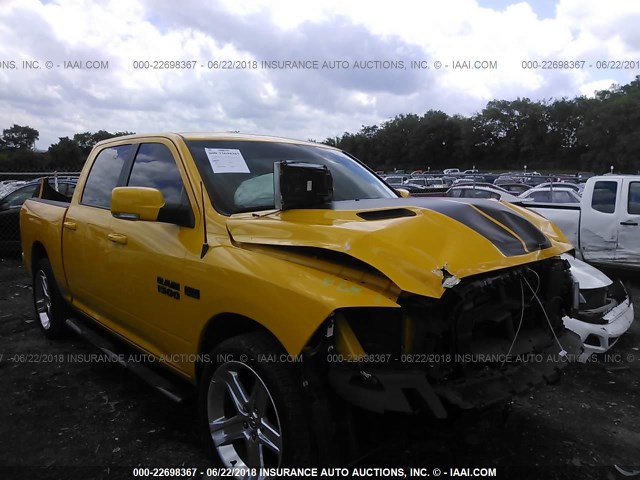 1C6RR6MT1GS347654 - 2016 RAM 1500 SPORT YELLOW photo 1