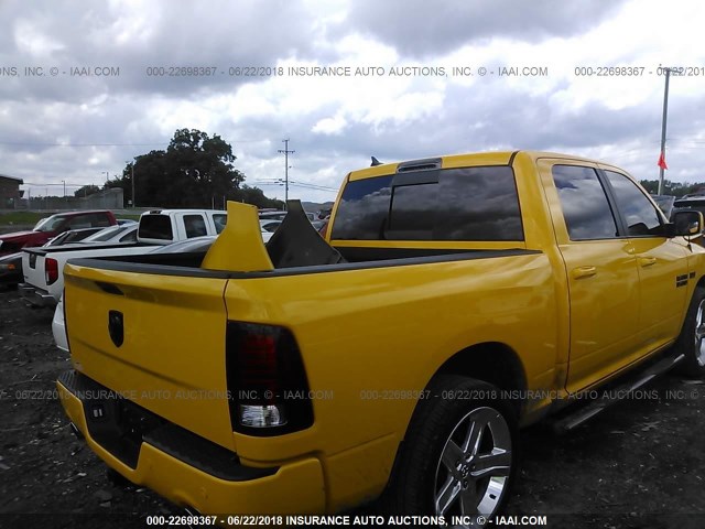 1C6RR6MT1GS347654 - 2016 RAM 1500 SPORT YELLOW photo 4