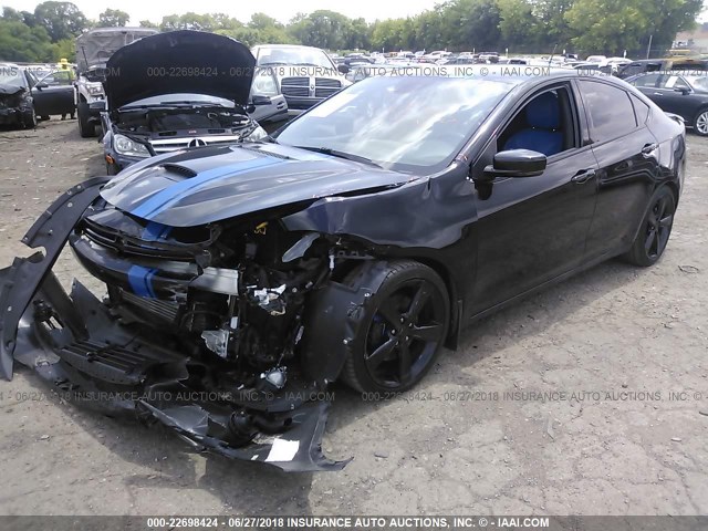 1C3CDFCH5DD320813 - 2013 DODGE DART LIMITED/R/T BLACK photo 2