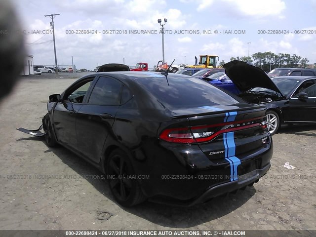 1C3CDFCH5DD320813 - 2013 DODGE DART LIMITED/R/T BLACK photo 3