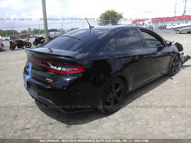 1C3CDFCH5DD320813 - 2013 DODGE DART LIMITED/R/T BLACK photo 4