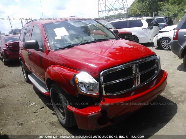 1D4HD58D74F196892 - 2004 DODGE DURANGO LIMITED RED photo 1