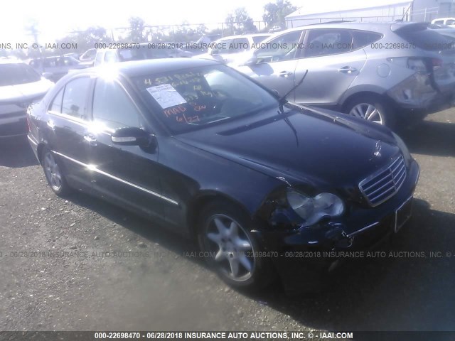 WDBRF81J74F454033 - 2004 MERCEDES-BENZ C 240 4MATIC BLACK photo 1