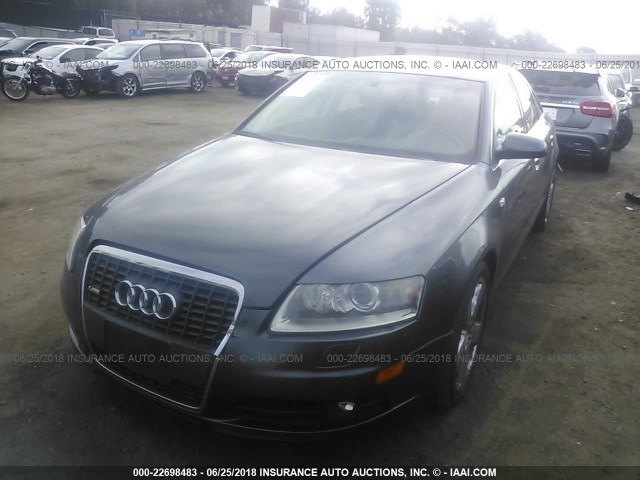 WAUEH74F47N040002 - 2007 AUDI A6 S-LINE QUATTRO GRAY photo 2