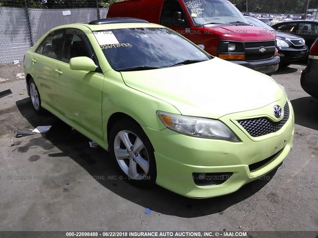 4T1BF3EK7BU212808 - 2011 TOYOTA CAMRY SE/LE/XLE 绿色 照片 1