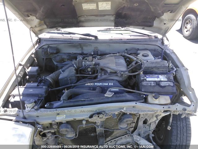 JT3GN86R110196024 - 2001 TOYOTA 4RUNNER SR5 SILVER photo 10