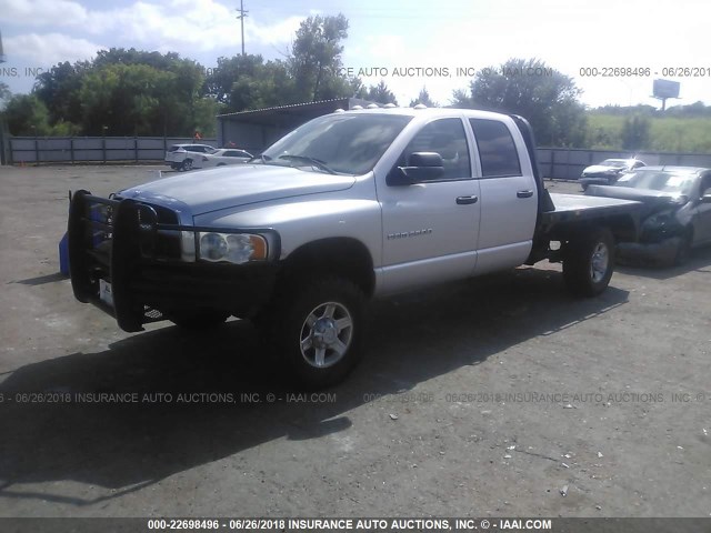 3D7KS28C35G796460 - 2005 DODGE RAM 2500 ST/SLT SILVER photo 2