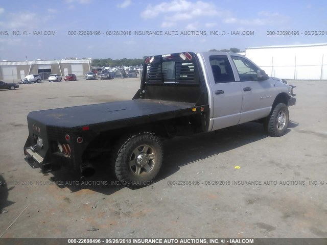 3D7KS28C35G796460 - 2005 DODGE RAM 2500 ST/SLT 银色 照片 4