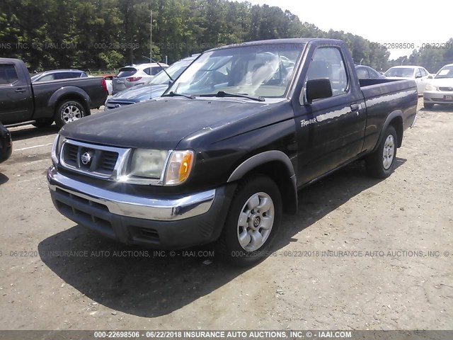 1N6DD21S3WC339258 - 1998 NISSAN FRONTIER XE BLACK photo 2