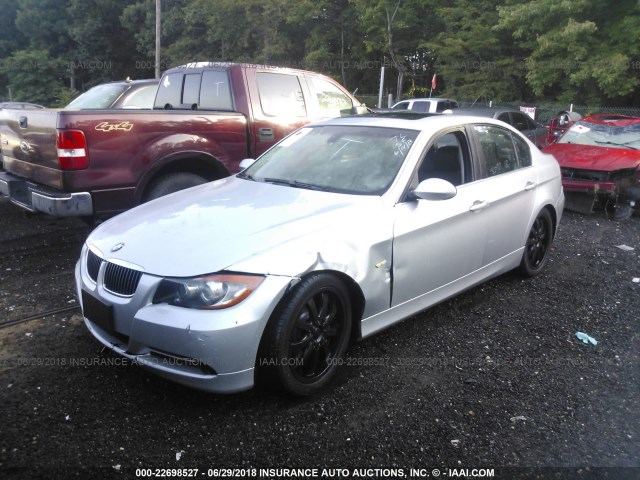 WBAVB73557PA88612 - 2007 BMW 335 I SILVER photo 2