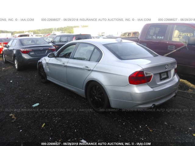 WBAVB73557PA88612 - 2007 BMW 335 I SILVER photo 3