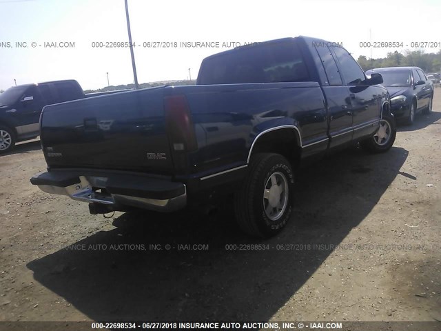 1GTEC19W4WE560979 - 1998 GMC SIERRA C1500 BLUE photo 4