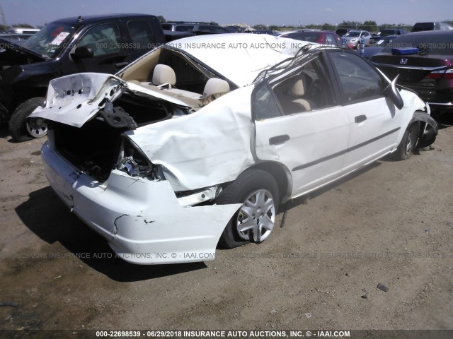 1HGES16395L019371 - 2005 HONDA CIVIC DX VP Ağ foto 4