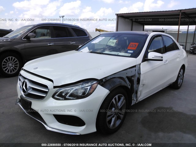 WDDHF9FB0EA947643 - 2014 MERCEDES-BENZ E 400 HYBRID WHITE photo 2