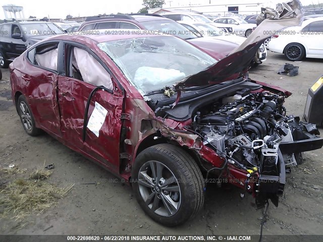 5NPD84LF8JH287173 - 2018 HYUNDAI ELANTRA SEL/VALUE/LIMITED RED photo 1