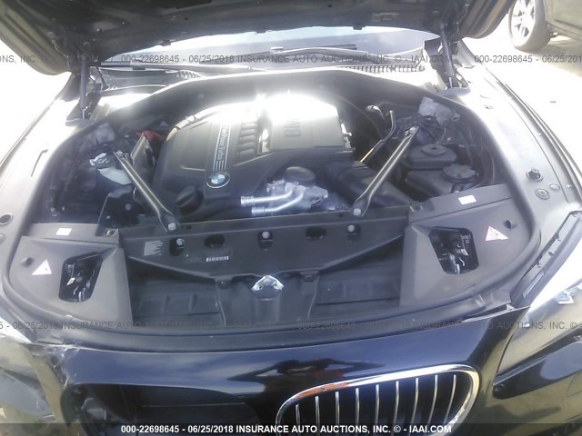 WBAYF4C5XDD127348 - 2013 BMW 740 LXI BLACK photo 10