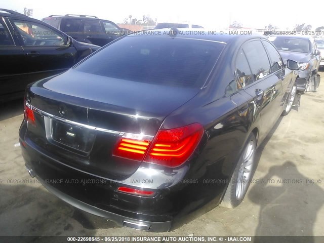 WBAYF4C5XDD127348 - 2013 BMW 740 LXI BLACK photo 4