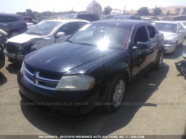 1B3BD4FB9BN579140 - 2011 DODGE AVENGER EXPRESS BLACK photo 2