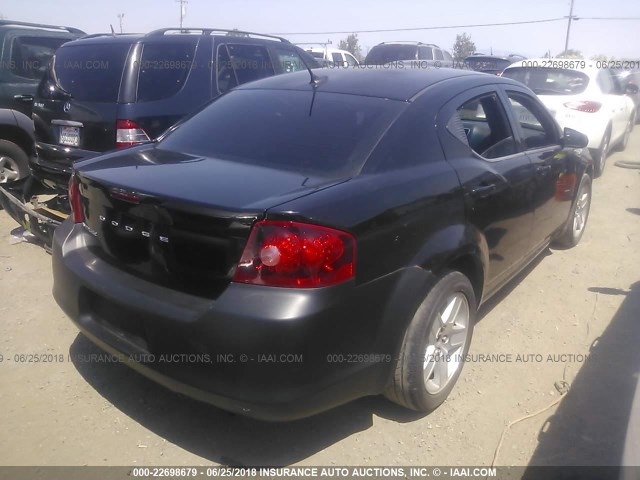 1B3BD4FB9BN579140 - 2011 DODGE AVENGER EXPRESS BLACK photo 4