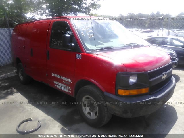 1GCHG35U041207774 - 2004 CHEVROLET EXPRESS G3500  RED photo 1