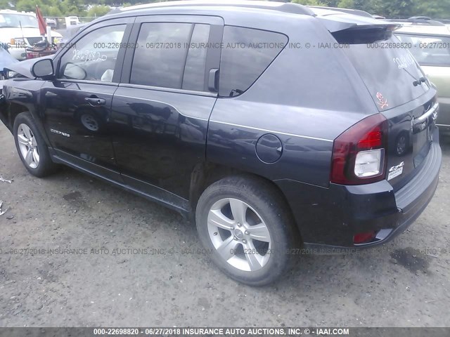 1C4NJDBB4ED880497 - 2014 JEEP COMPASS SPORT GRAY photo 3