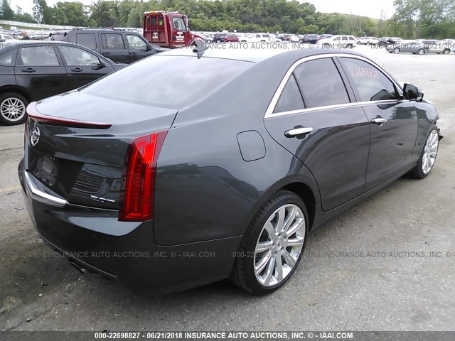 1G6AH5SX1E0159897 - 2014 CADILLAC ATS LUXURY GRAY photo 4