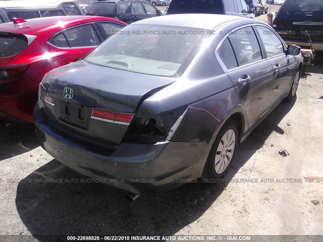 1HGCP2F30CA023266 - 2012 HONDA ACCORD LX Pewter photo 4