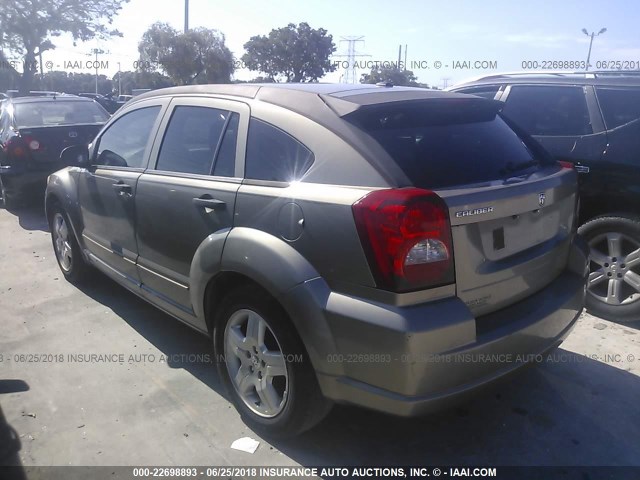 1B3HB48B18D652237 - 2008 DODGE CALIBER SXT GOLD photo 3