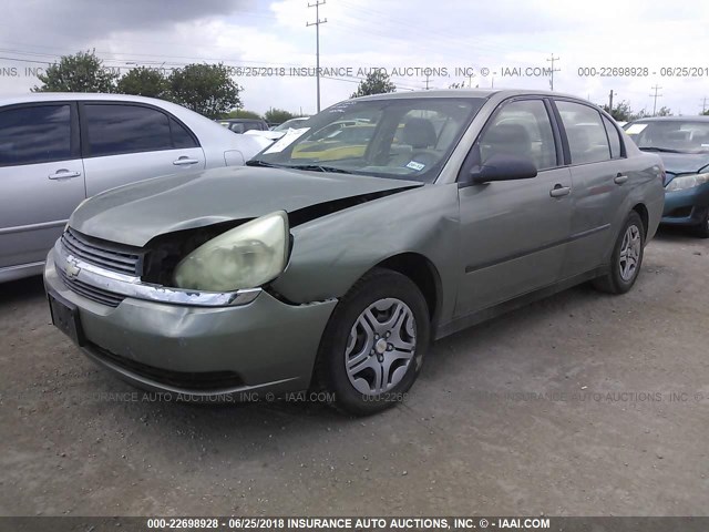 1G1ZS52F45F294418 - 2005 CHEVROLET MALIBU GREEN photo 2