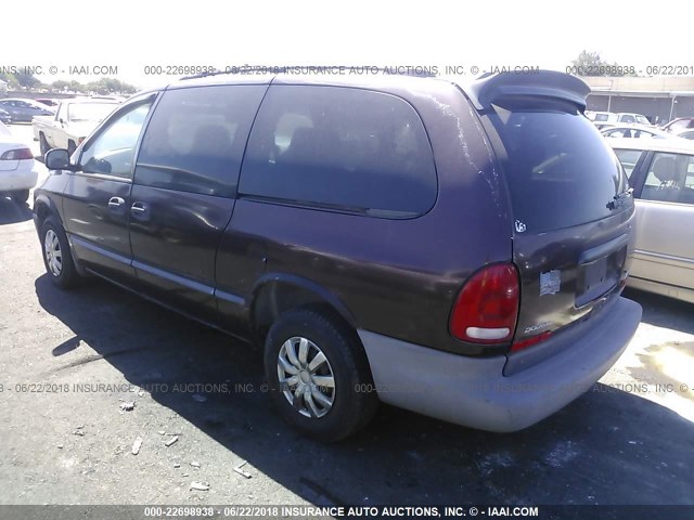 2B4GP24R6VR420970 - 1997 DODGE GRAND CARAVAN  PURPLE photo 3