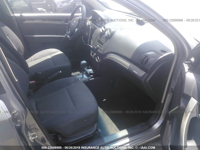 KL1TD56677B141647 - 2007 CHEVROLET AVEO LS 灰色 照片 5