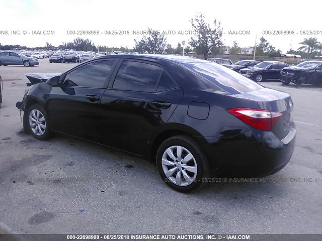 2T1BURHE8EC100135 - 2014 TOYOTA COROLLA L/LE/LE PLS/PRM/S/S PLS 黑色 照片 3