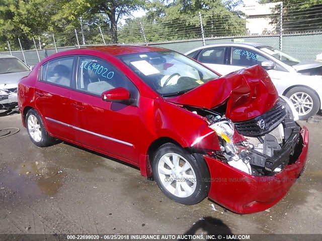 3N1AB6AP7AL640940 - 2010 NISSAN SENTRA 2.0/2.0S/SR/2.0SL RED photo 1