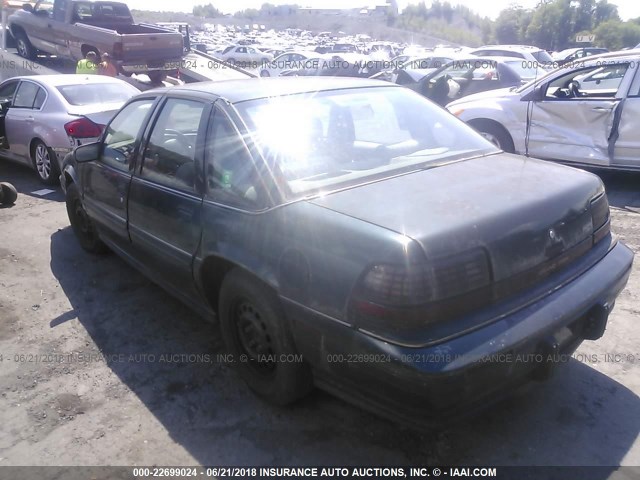 1G2WJ52M9SF298993 - 1995 PONTIAC GRAND PRIX SE GREEN photo 3