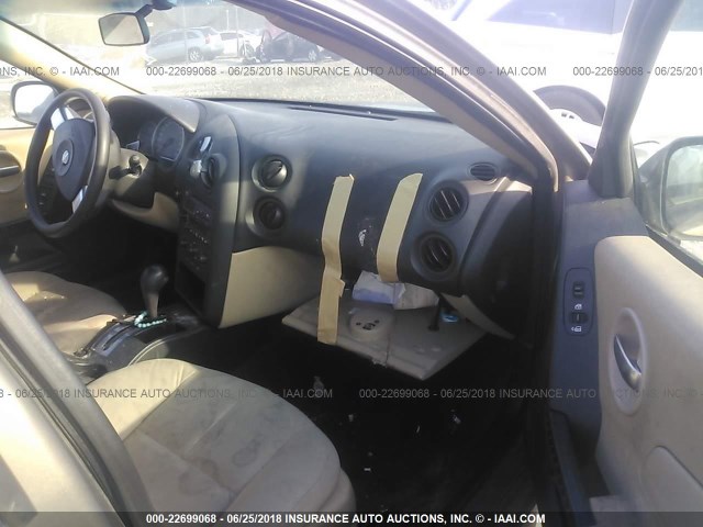 2G2WP552371114283 - 2007 PONTIAC GRAND PRIX TAN photo 5