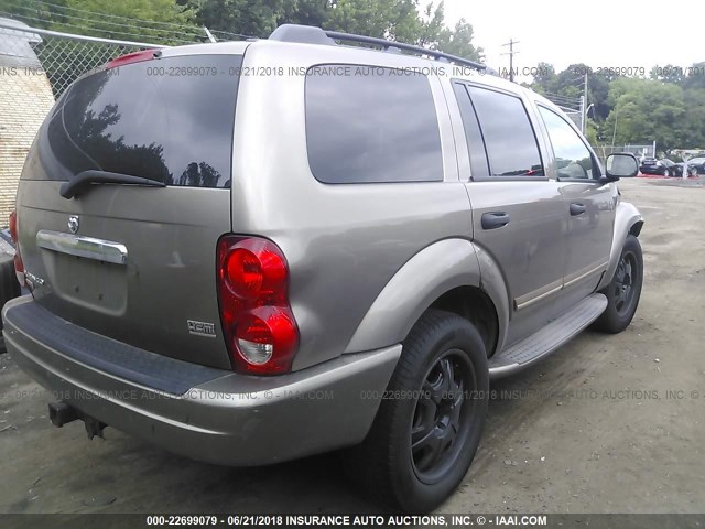 1D4HB58D25F582336 - 2005 DODGE DURANGO LIMITED GOLD photo 4