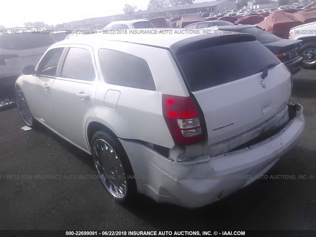 2D4FV47TX7H663409 - 2007 DODGE MAGNUM SE WHITE photo 3