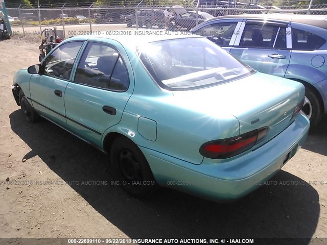 1Y1SK5369RZ035527 - 1994 GEO PRIZM LSI TEAL photo 3